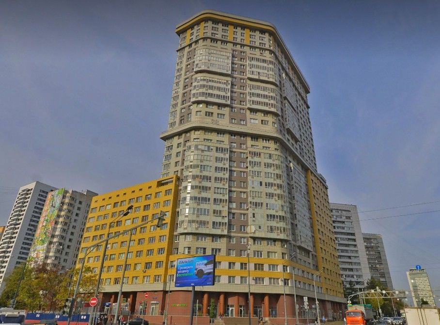 фасад дома, здание по адресу г Москва, ул Ярцевская, д 27 к 1